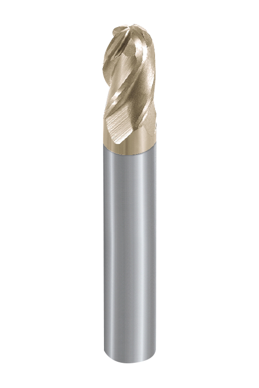 Mecanizado de aleación de titanio Fresas de punta esférica de 4 flautas